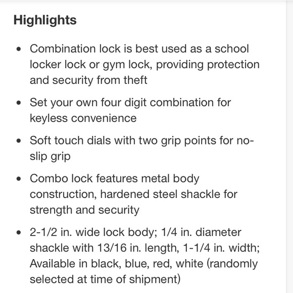 Master Lock Combination Lock - Picture 3 of 4